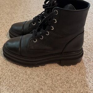 SCHUTZ Ebony Lace-Up Ankle Boots